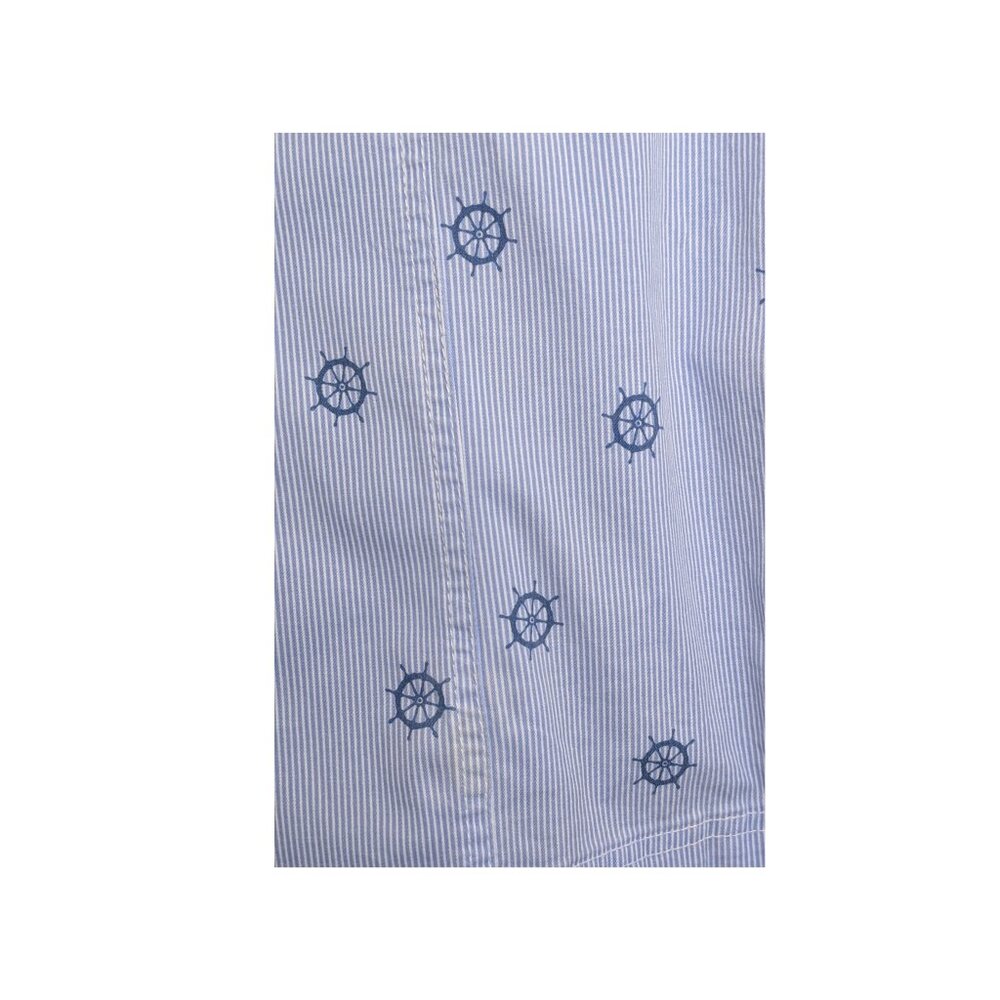 Karen Scott Nautical Ship Wheel Skort Size 8 Blue White Cotton Stretch - Picture 6 of 6